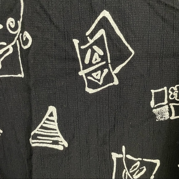 Vintage Notations Motif Prints Short Sleeves Dress - Picture 6 of 6